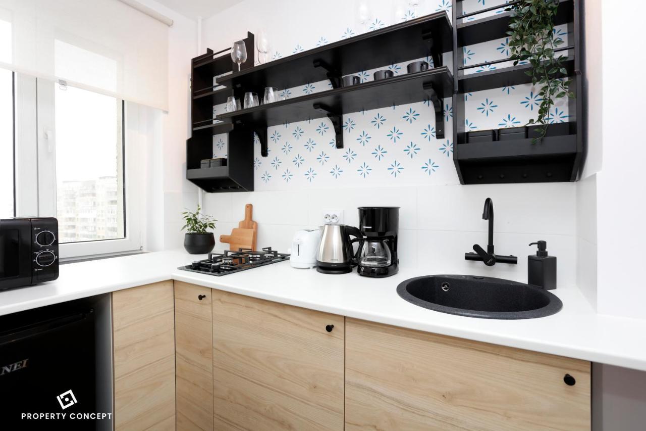 Chic Scandinavian Style Studio Leilighet Bucureşti Eksteriør bilde