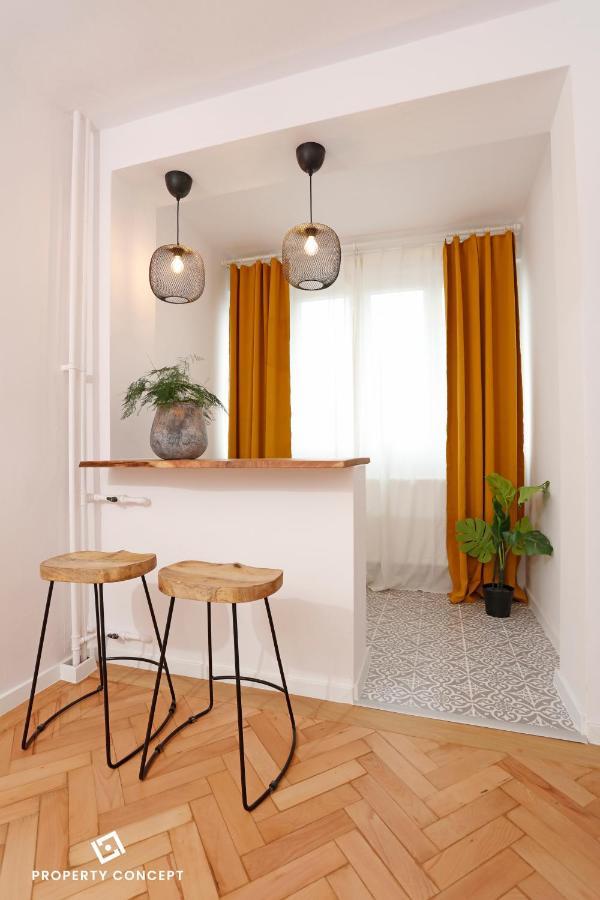 Chic Scandinavian Style Studio Leilighet Bucureşti Eksteriør bilde