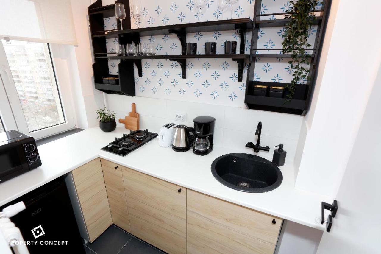 Chic Scandinavian Style Studio Leilighet Bucureşti Eksteriør bilde